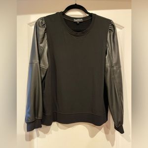 Generation Love top Small with leather sleeves. Like new. Non smoking home